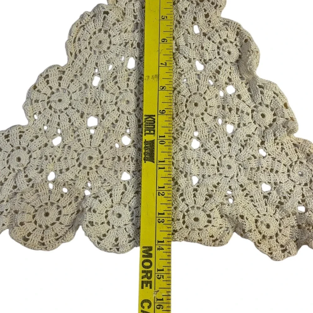 Vintage Crochet Lace Doilies Set and Hand Embroidered Hanky‎ with Baby Pants